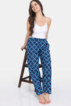 Zivame Bloom Hive Woven Sleep Pyjama - Medieval Blue — thumbnail 4